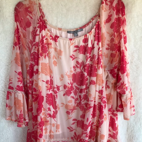 new directions Tops - This peach & pink shirt looks great on all skin tones